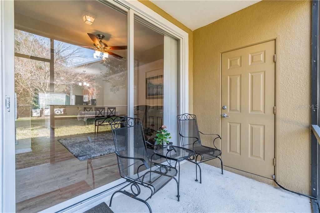 Enjoy the screened in and covered porch. Am extra storage closet as well.