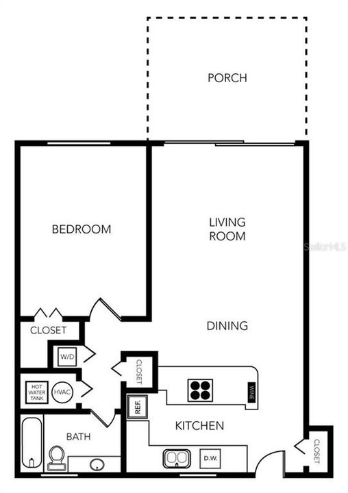 Recently Sold: $234,000 (1 beds, 1 baths, 703 Square Feet)