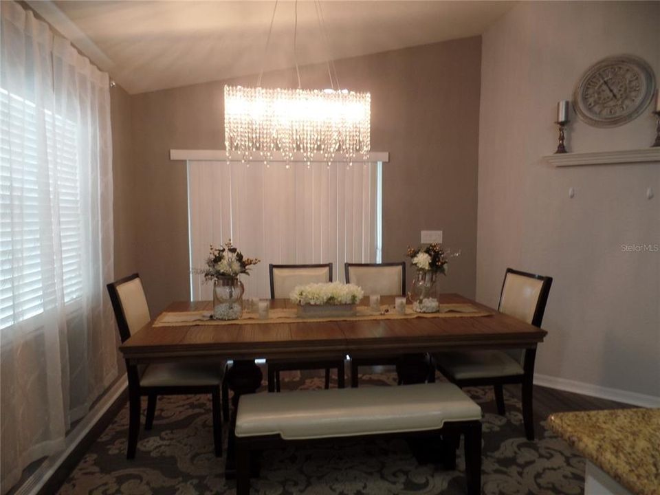 Dining area shows furnished (STAGED)