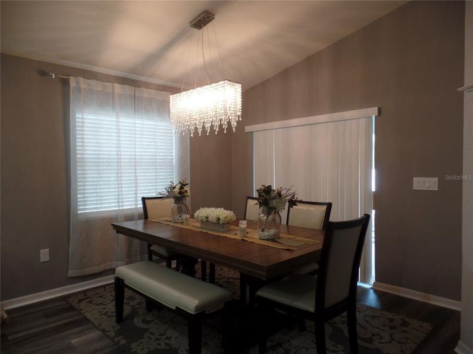 Dining area shows furnished (STAGED)