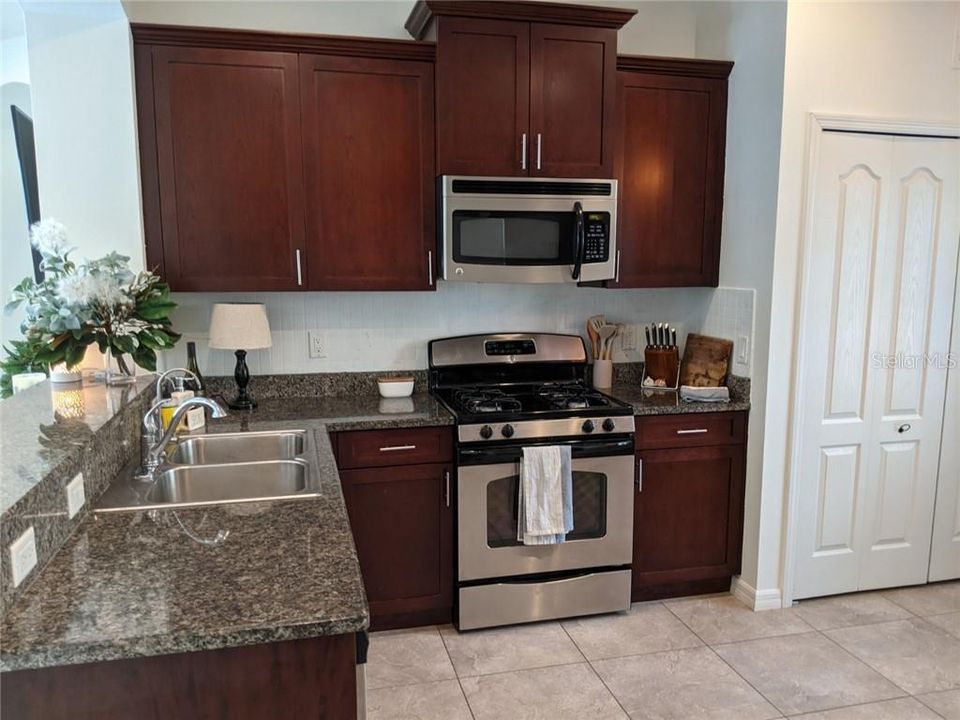 Kitchen with laundry room