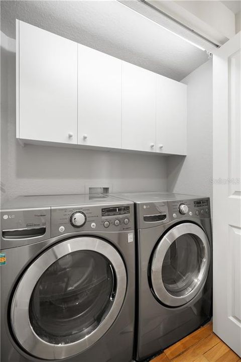 Private Laundry with newer Washer and Dryer