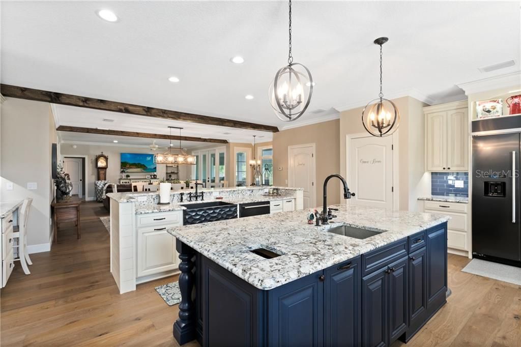 Gorgeous Kitchen w/ So Many Cabinets, Granite Sink, Prep Sink, Top of the Line Appliances
