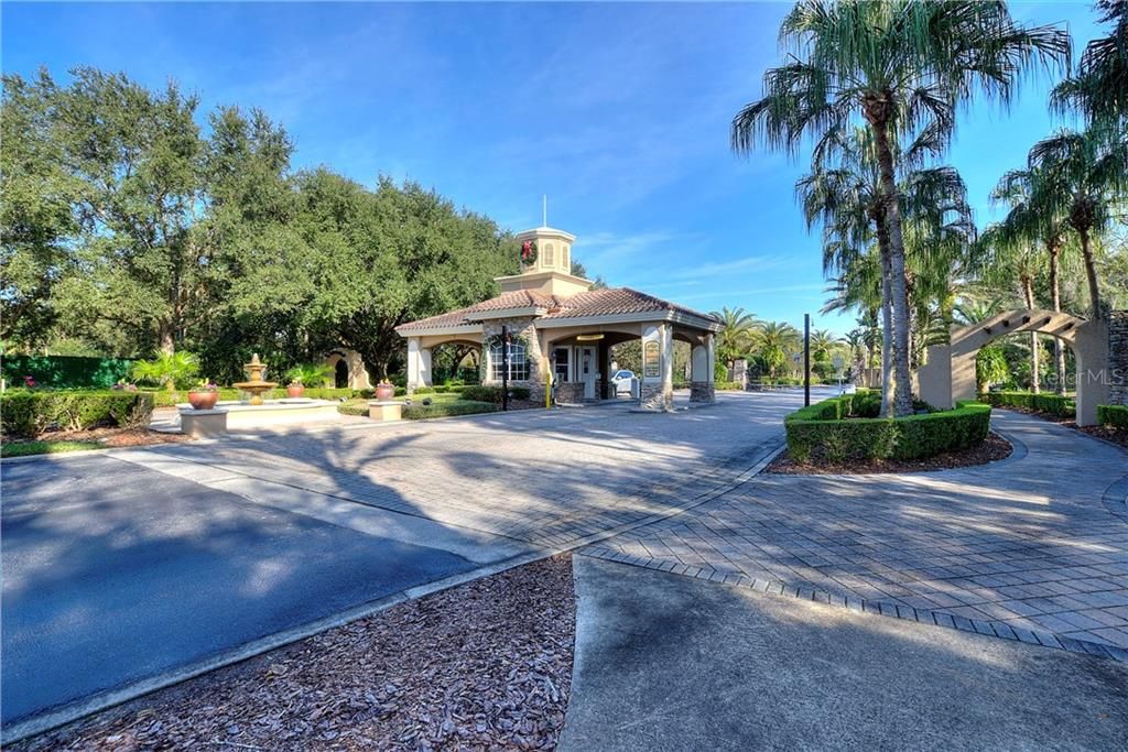 24x7 staffed security house for Ridgewood Lakes gated community