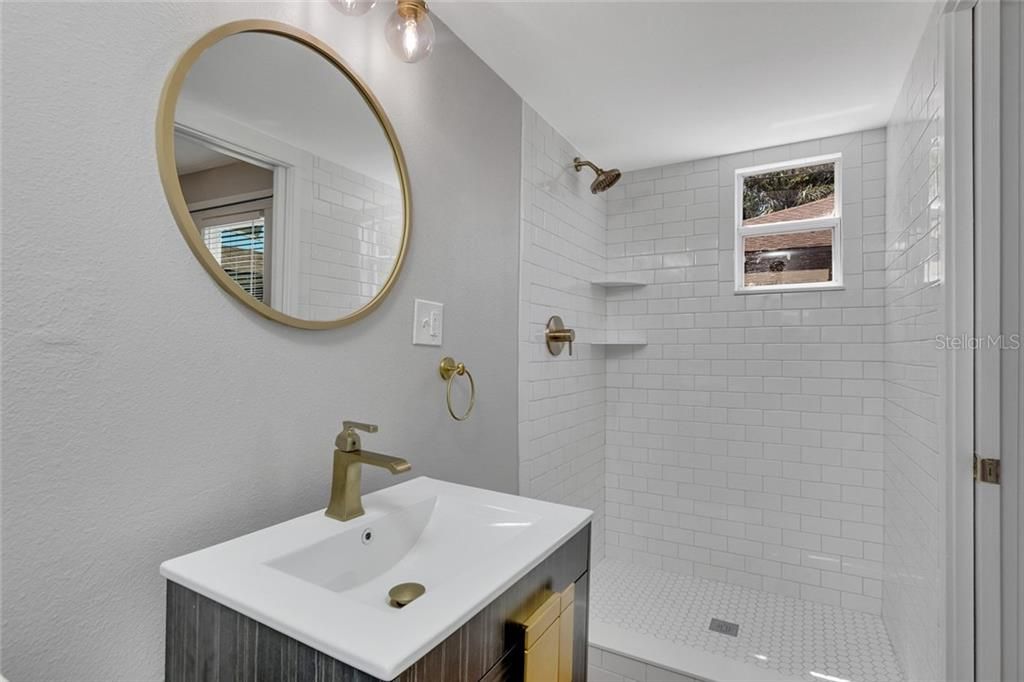 ENSUITE BATH WITH WALK IN SHOWER ON LOWER LEVEL - COMPLETELY NEW!