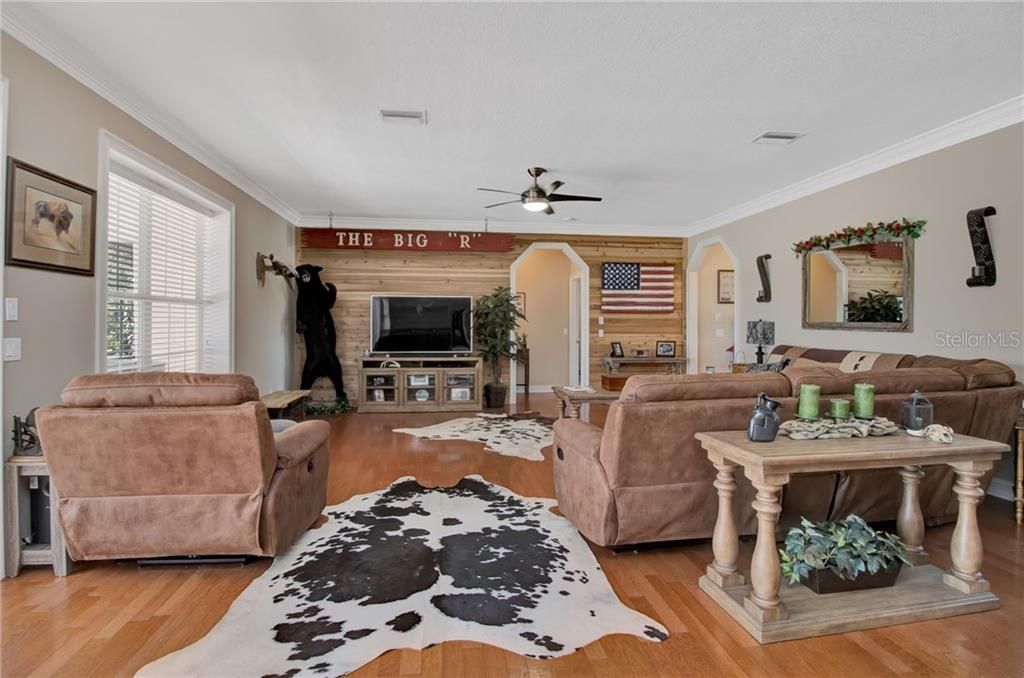 Large Family room off of Kitchen