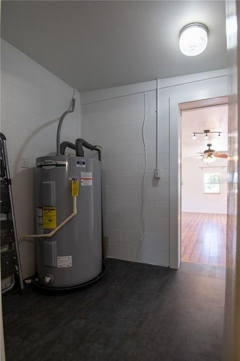 Storage Room w/Water Heater