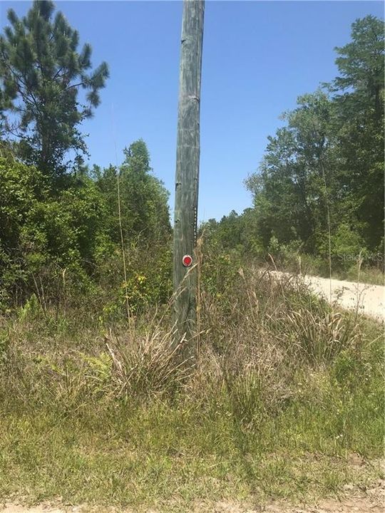 Entrance to 2nd (SECOND0 dirt road off Chesser Hammock.  Turn left