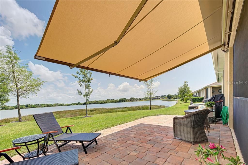 Shade from the afternoon sun with this awesome remote control awning