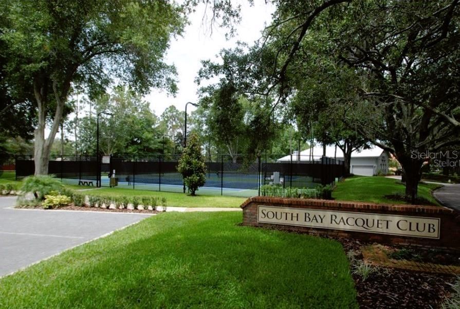 Tennis Anyone?  South Bay has two recently refreshed lighted tennis courts - included with your HOA dues!