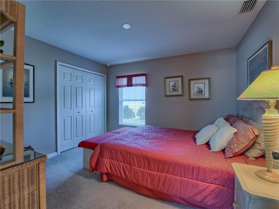 Note the double closet in this guest bedroom!