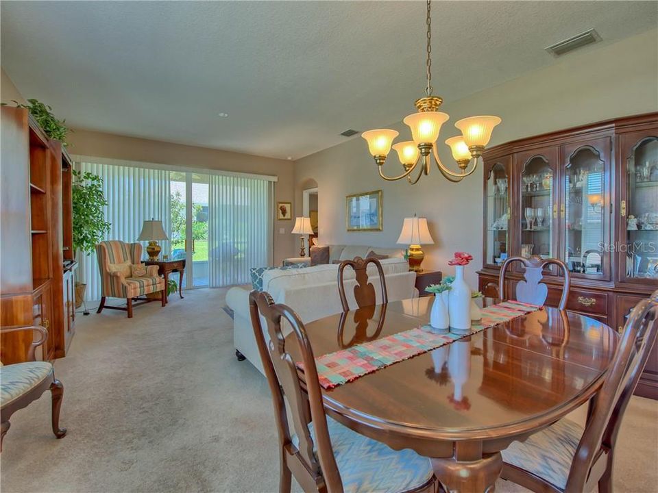 Great room affords lots of space for formal dining, if desired!