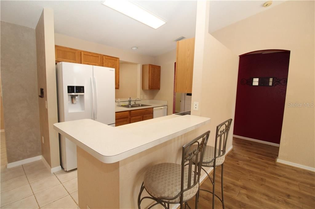 Kitchen is centrally located....
