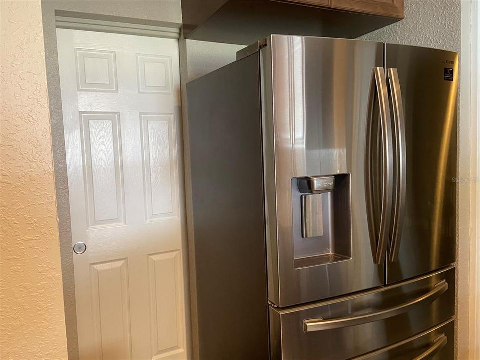 Kitchen Refrigerator and Pantry Door