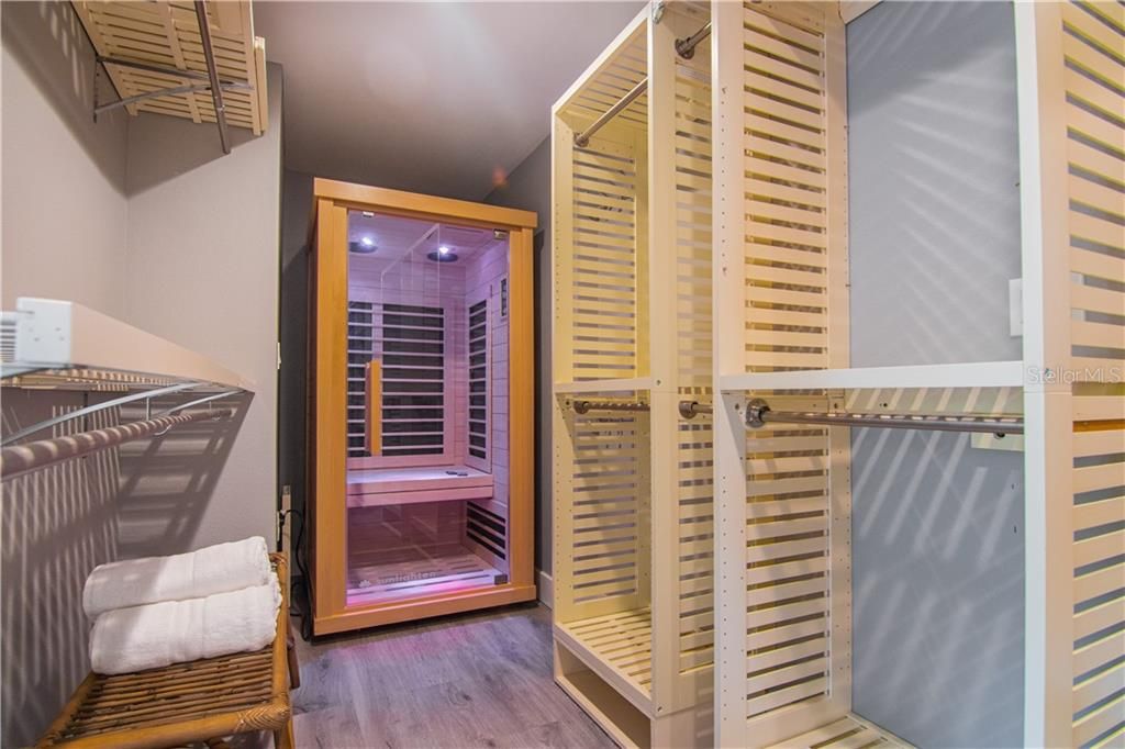 Infrared sauna off master bath, 2nd floor laundry access too