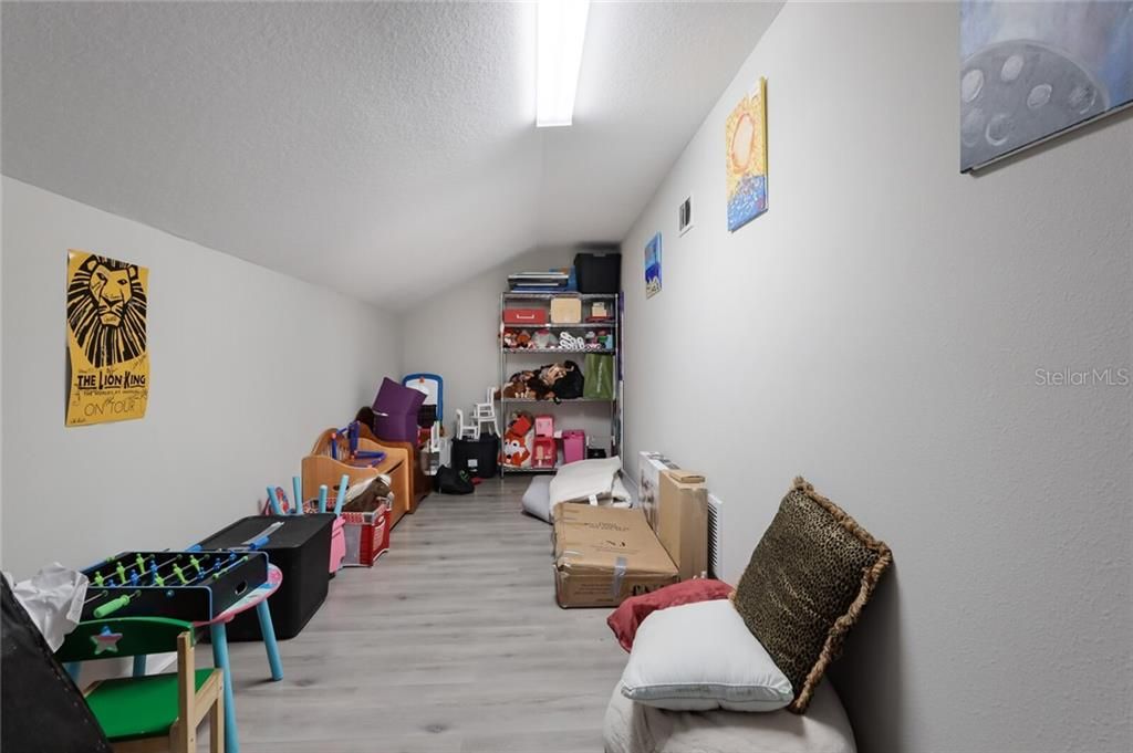 Utility/Storage room. Current owner used as a playroom for kids!