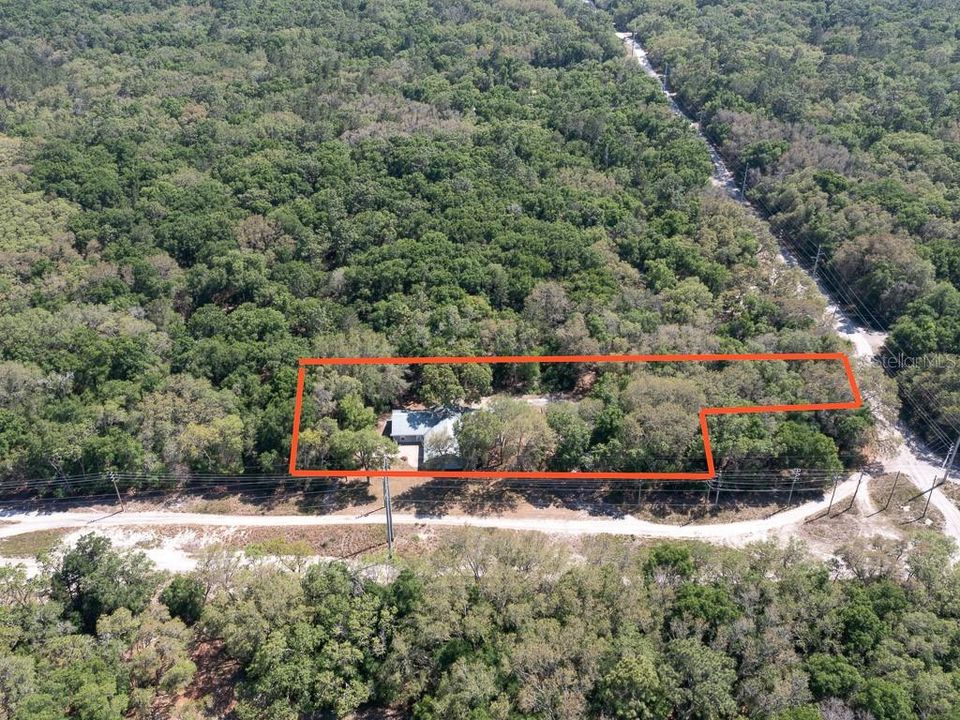 1.06 acres with tons of privacy