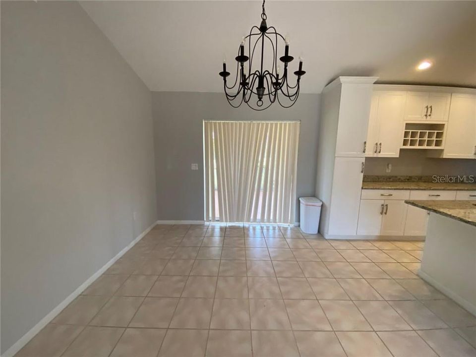 Dining area off kitchen