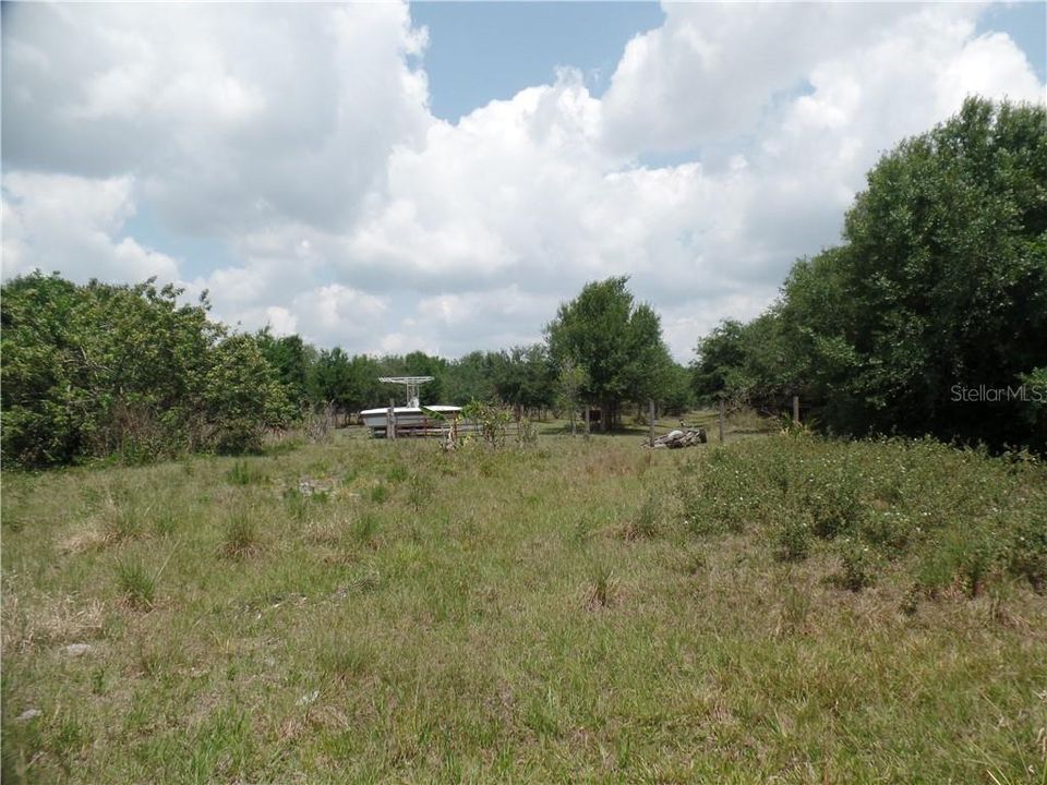 View of acreage behind the home