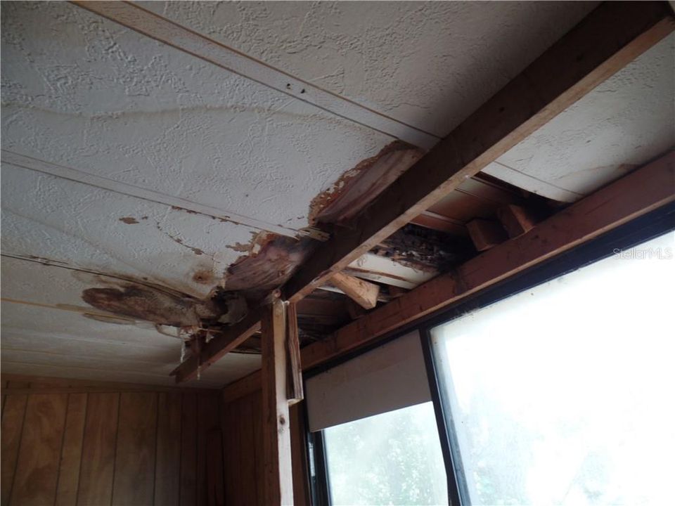 Damage ceiling in dining room