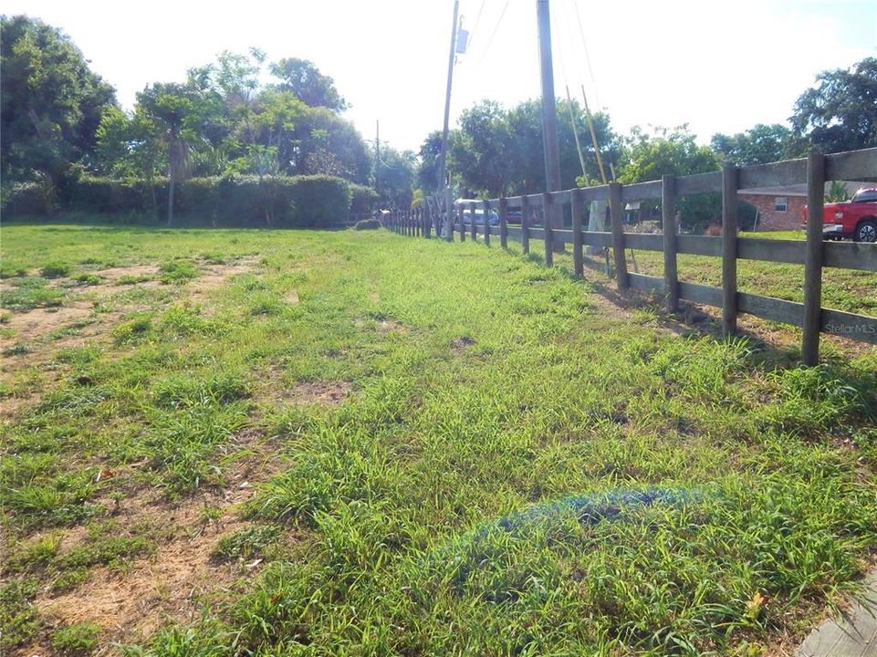 Fence line on Palm Place