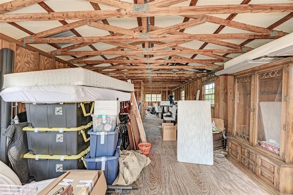 The upstairs of the barn- ready to be an in law suite or anything else you can think of.