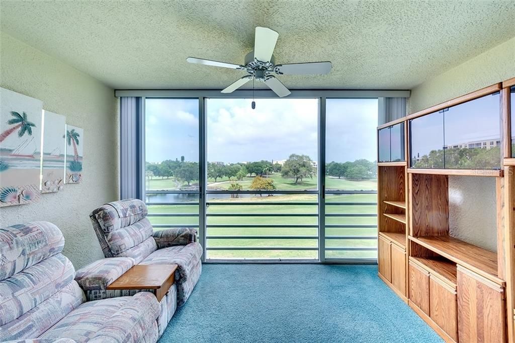 Golf course and beautiful pond views. See the gorgeous sunset from this west facing view.