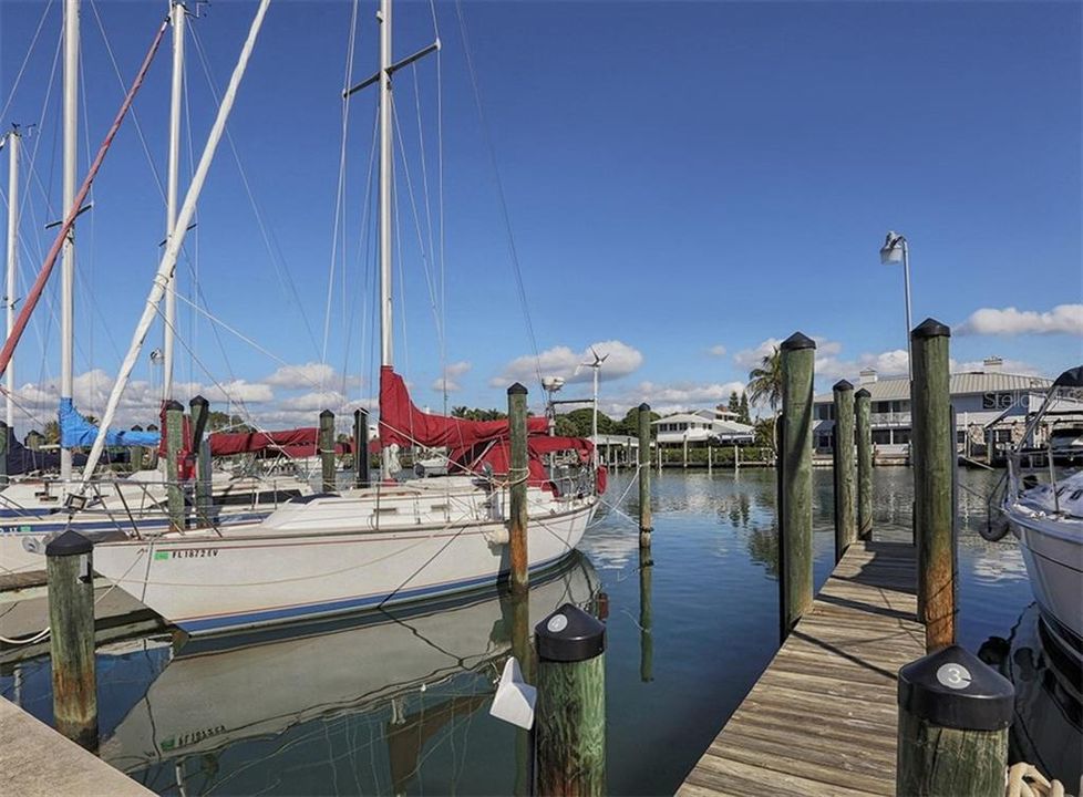 Near the Jetties at North end of the island at near The Crow's Nest Restaurant is this Marina!