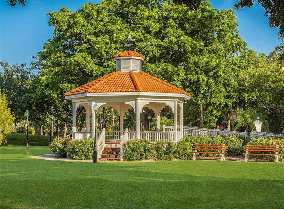 The Gazebo in Centennial Park, home to many afternoon music performances (free!)