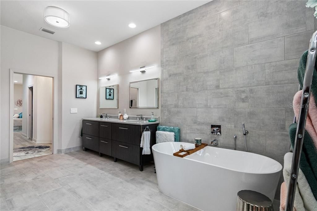 Master Bathroom with stand alone Tub