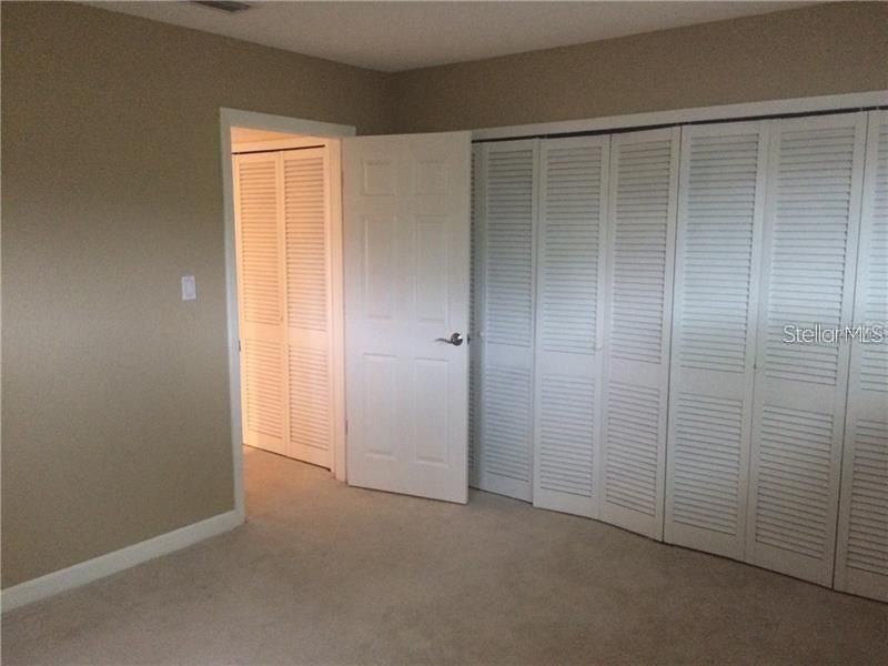The additional bedrooms are of ample space with closets.