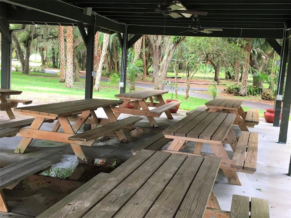 Looking out to the swingset and play area.