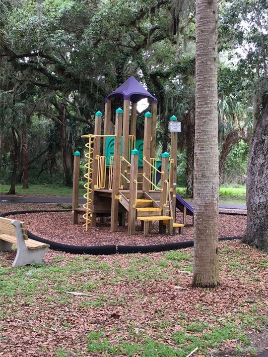 The entire community park is surrounded by fabulous mature trees offering plenty of shade!