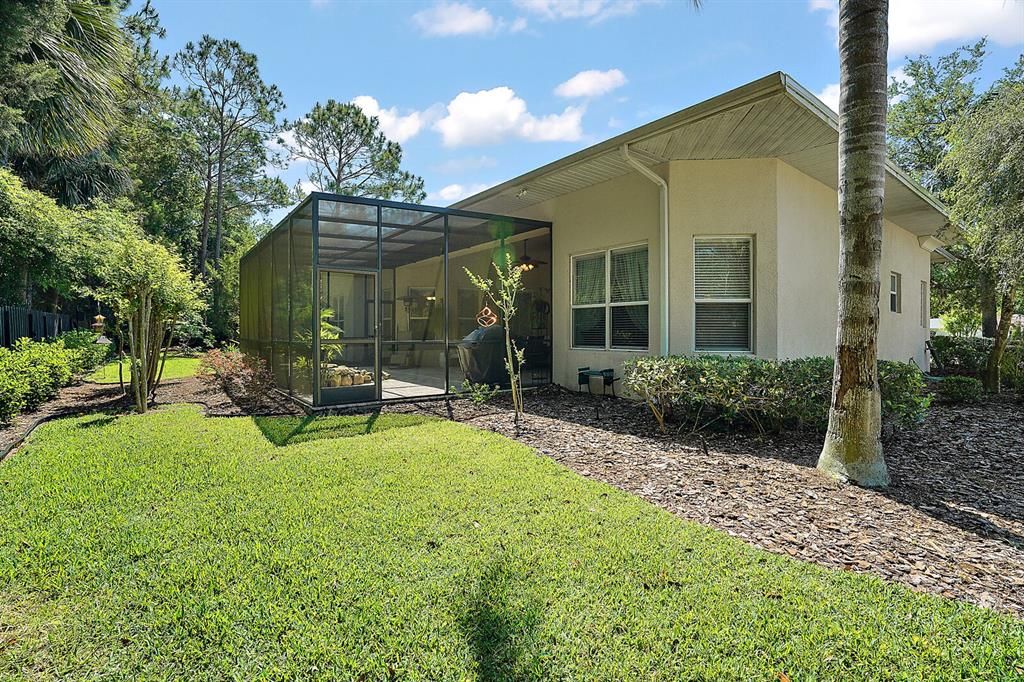 Nicely Landscaped Backyard