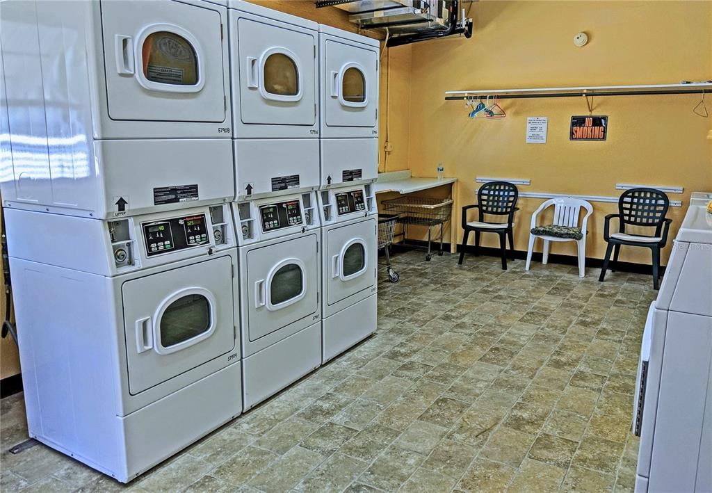 Association coin laundry - plenty of space - always feels clean/tidy