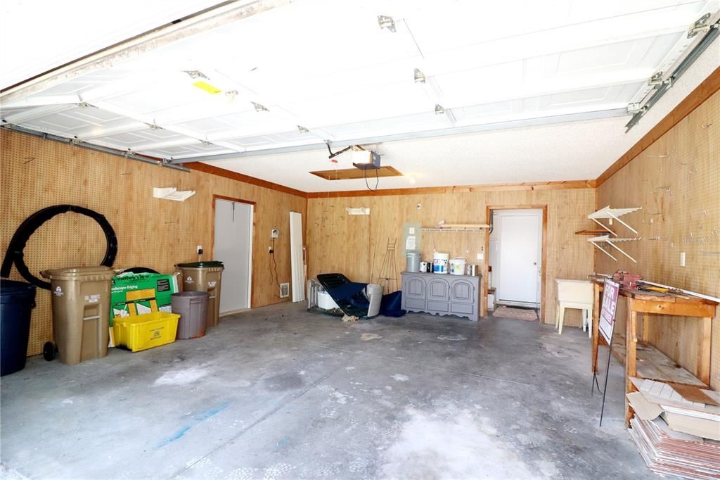 2 CAR GARAGE WITH UTILITY SINK