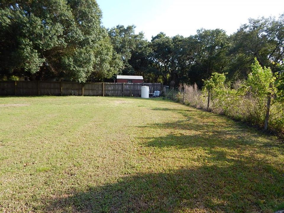 Water equipment in back yard.