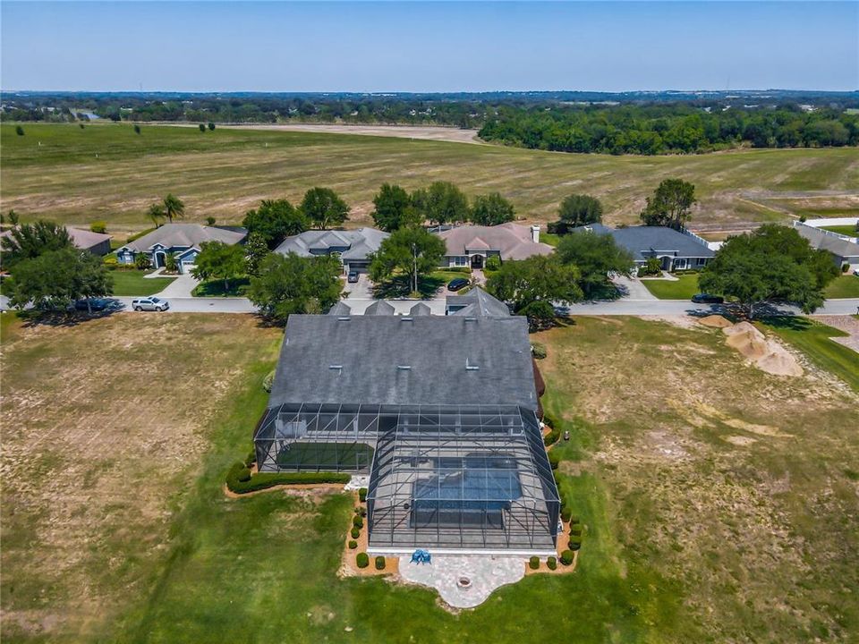 Aerial Rear View of Home and Community