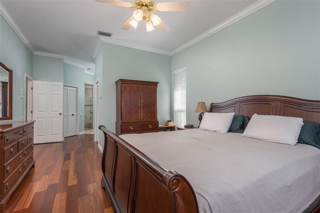 Master bedroom offers TWO walk-in closets!