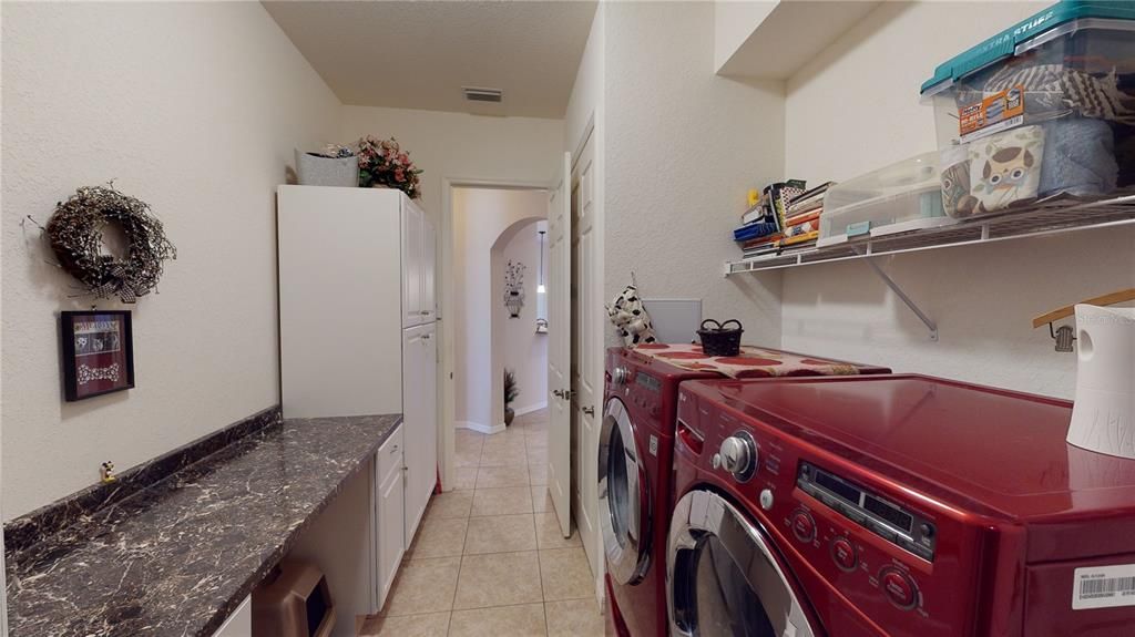 Lots of laundry room storage