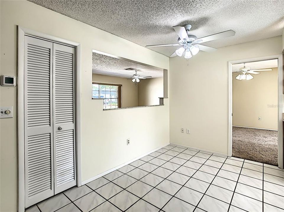 Large kitchen pantry, pass through to living room and dinning room straight ahead.