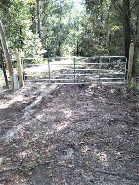 FRONT GATE AT PROPERTY