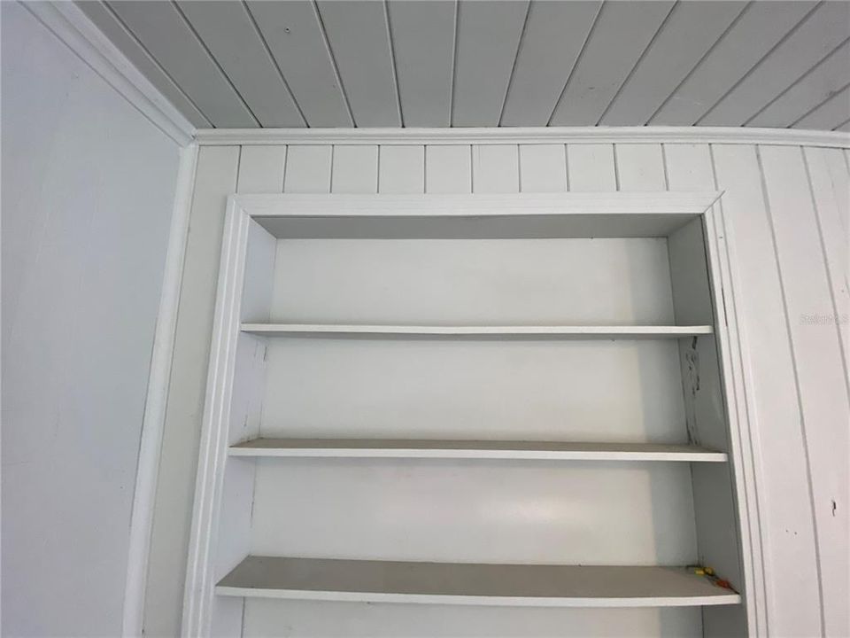 Built-In Shelving Within the Living Room