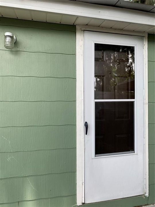 Exterior Side Door (Leads to the Kitchen)