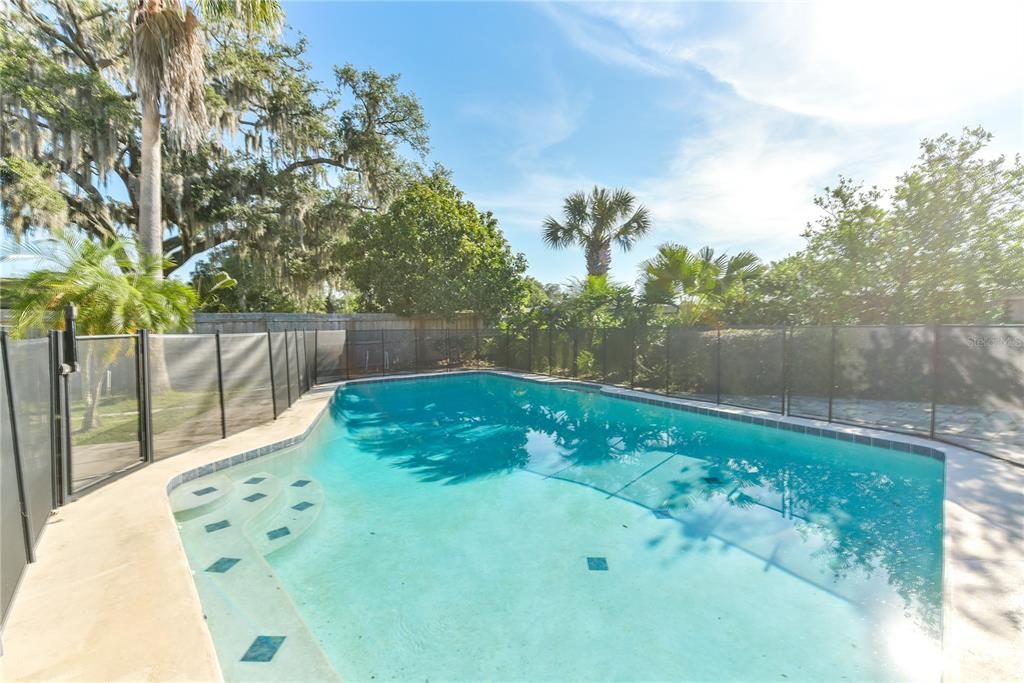 Pool is big and perfect for those hot Florida summers!