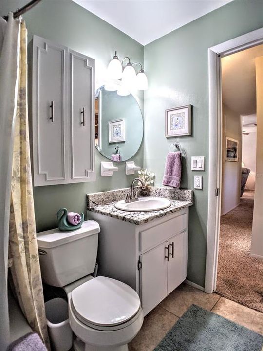 Very attractively updated bathroom!