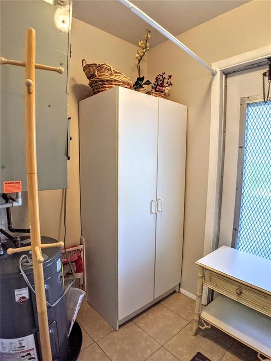 You have plenty of room to install a washer and dryer.