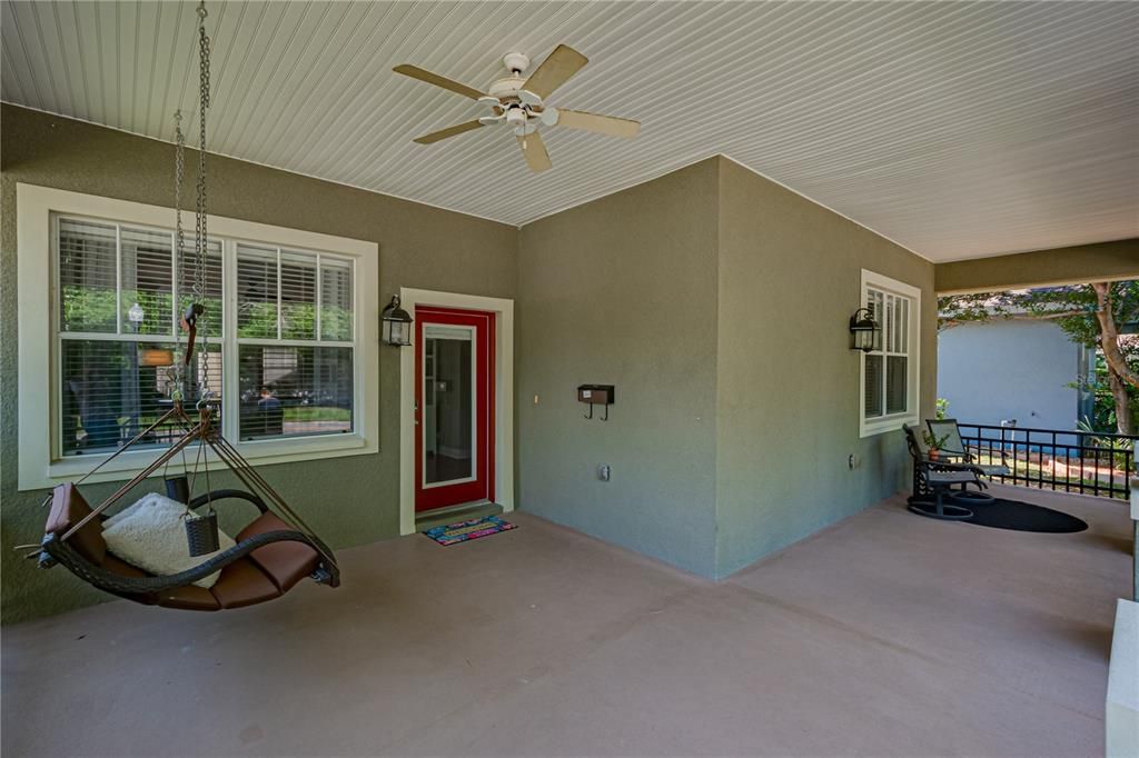 Large covered front porch