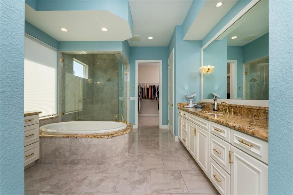 Master Bath with shower and shower