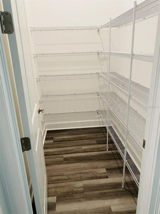 Walk-in kitchen pantry